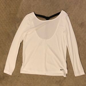 Nike Long Sleeve Open Back Shirt